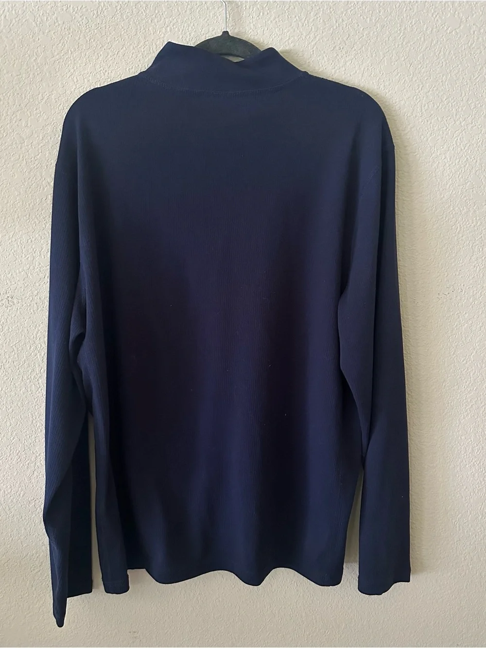 J.Crew Men’s Navy Half-Zip Ribbed Long Sleeve Top size XXL